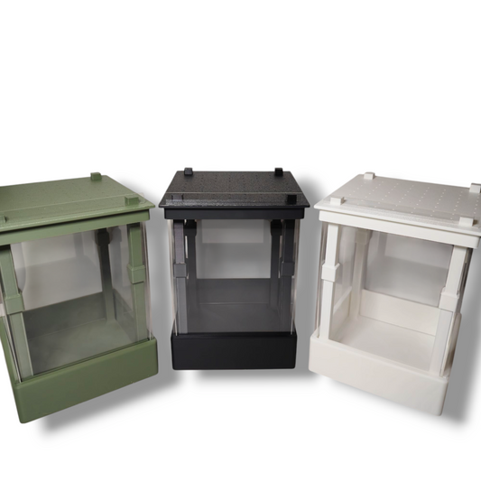 Semi Modular 5x7 Acrylic Enclosure for Jumping Spiders, Mantids, And More. TheCrittersCave