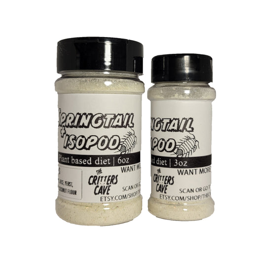 Springtail And Isopod Food | Net wt. 6oz and 3oz