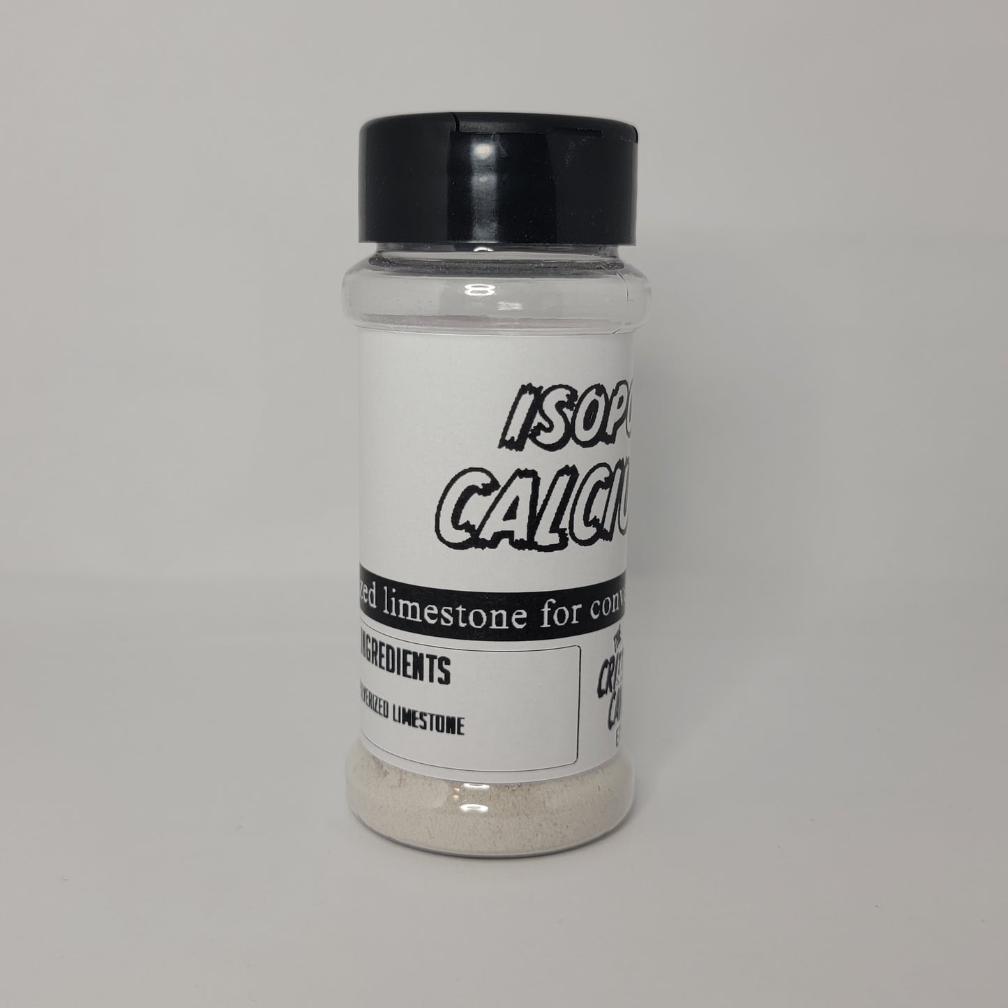 Limestone Calcium Powder For Isopods | Convenient Calcium In Shaker Bottles | 5oz and 8oz Bottles | The Critters Cave