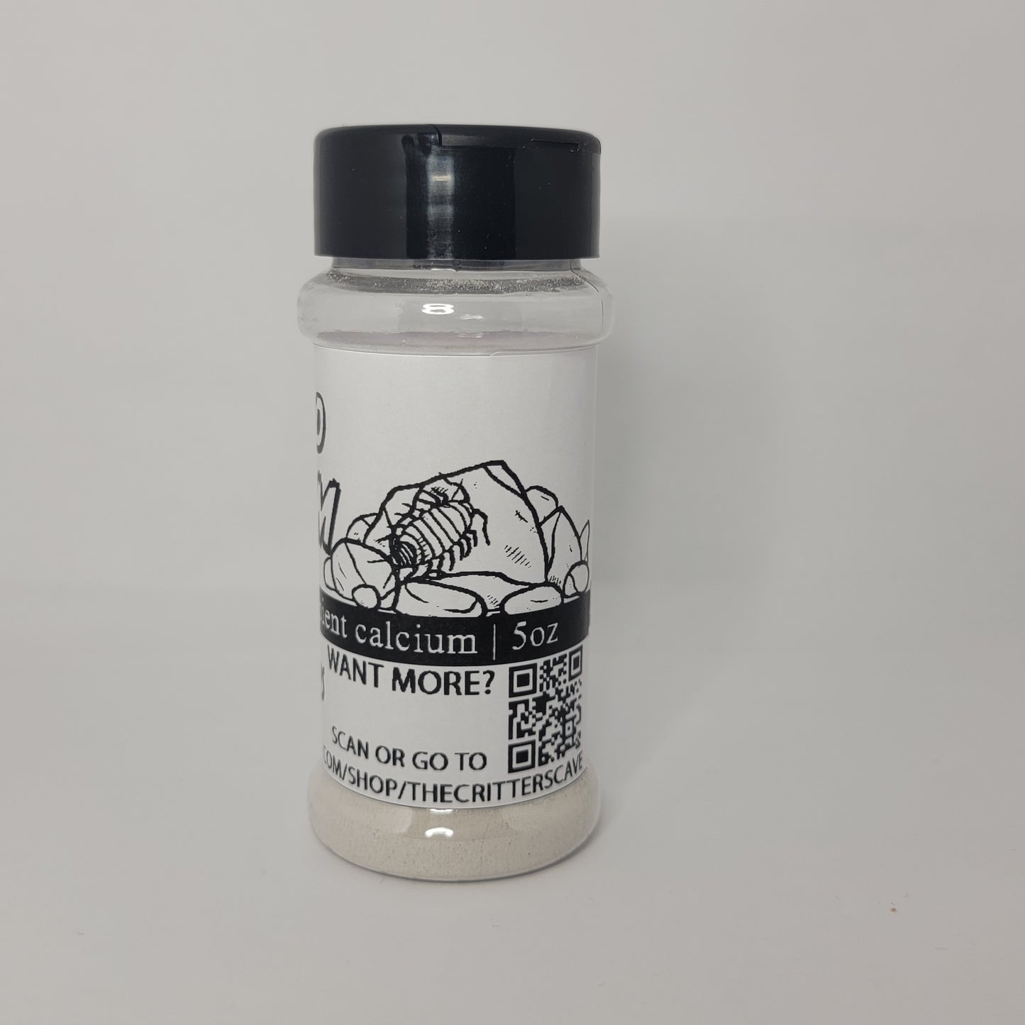 Limestone Calcium Powder For Isopods | Convenient Calcium In Shaker Bottles | 5oz and 8oz Bottles | The Critters Cave