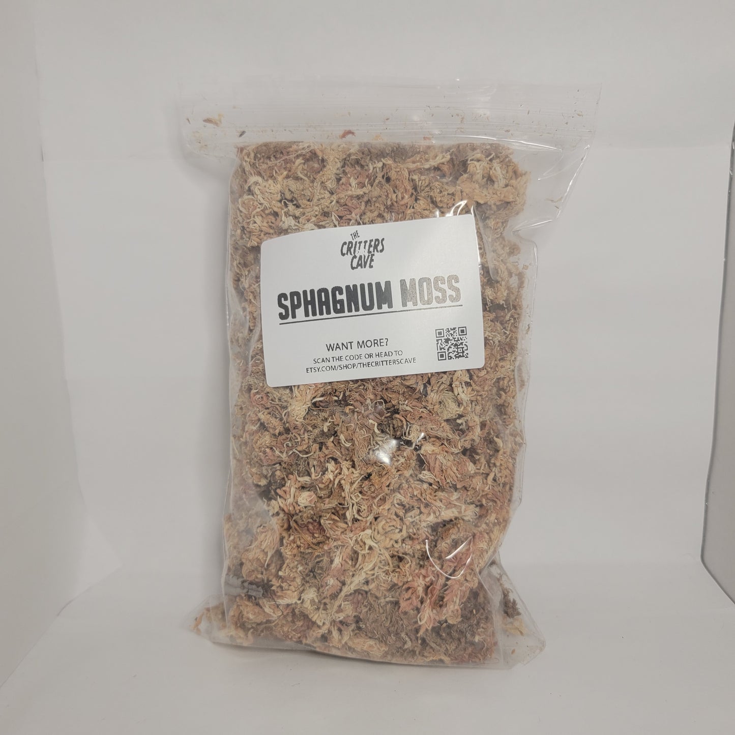 New Zealand Long Fiber Sphagnum Moss | 1Q & 1G | Low Dust | Humid Enclosures | Jumping Spiders | Isopods And Springtails | The Critters Cave