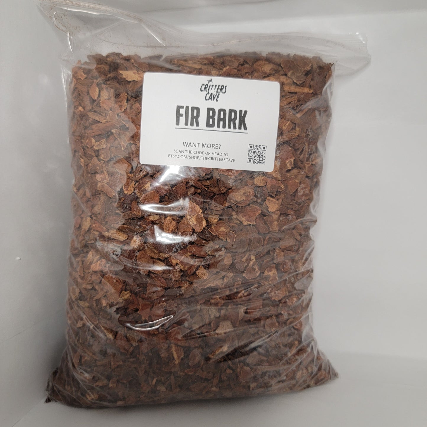 Fir Bark | Terrarium Substrate | Soil Amendment And Food Source For Isopods and springtails | Lizards | Amphibians | The Critters Cave