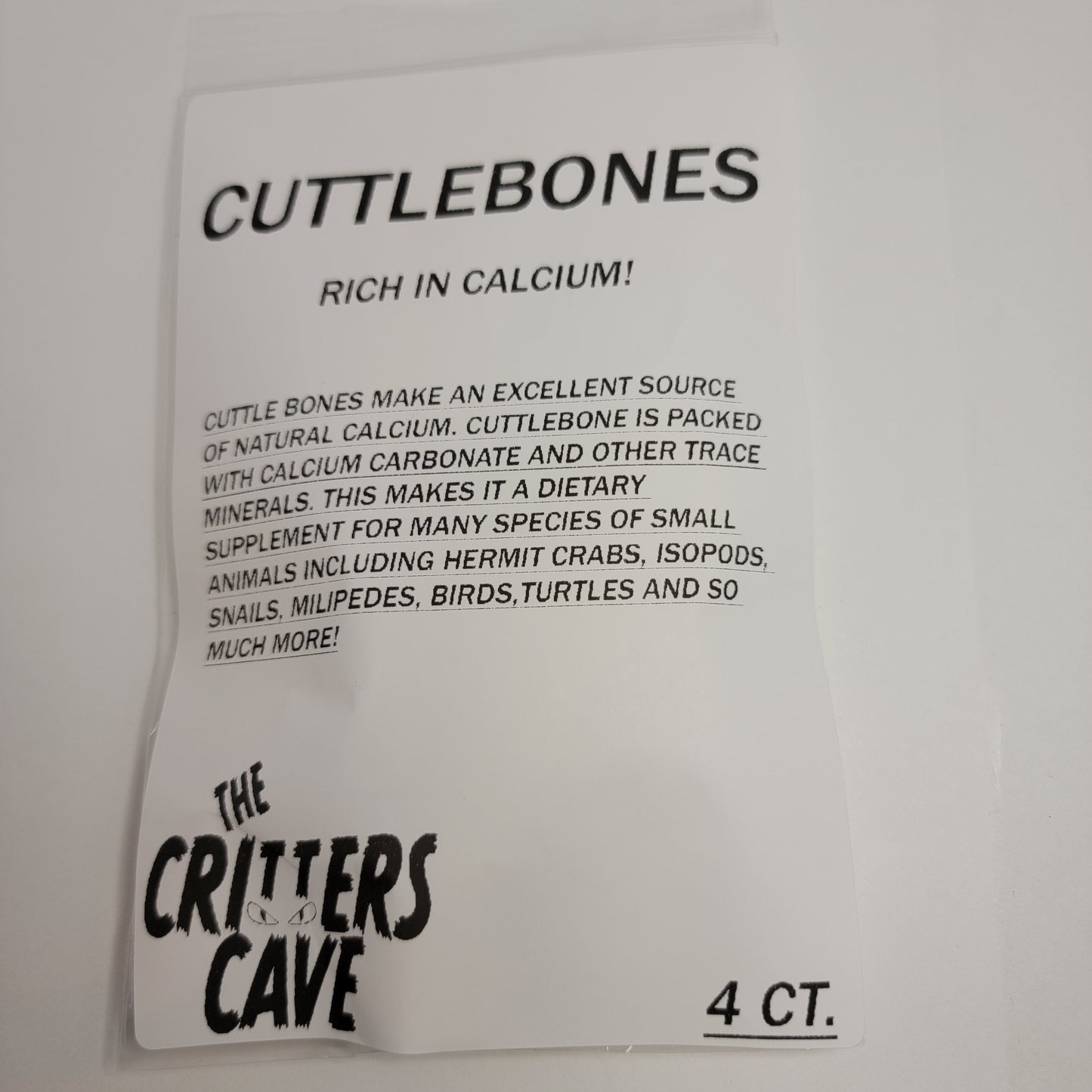 Cuttlebone 5 pack | Food For Hermit Crabs, Isopods, Shrimp, Turtles, Birds. | The Critters Cave