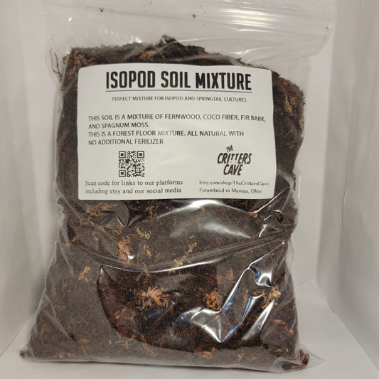 ABG mix for isopods. isopod soil. springtail soil. isopod substrate 