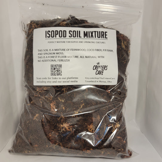 ABG mix for isopods. isopod soil. springtail soil. isopod substrate