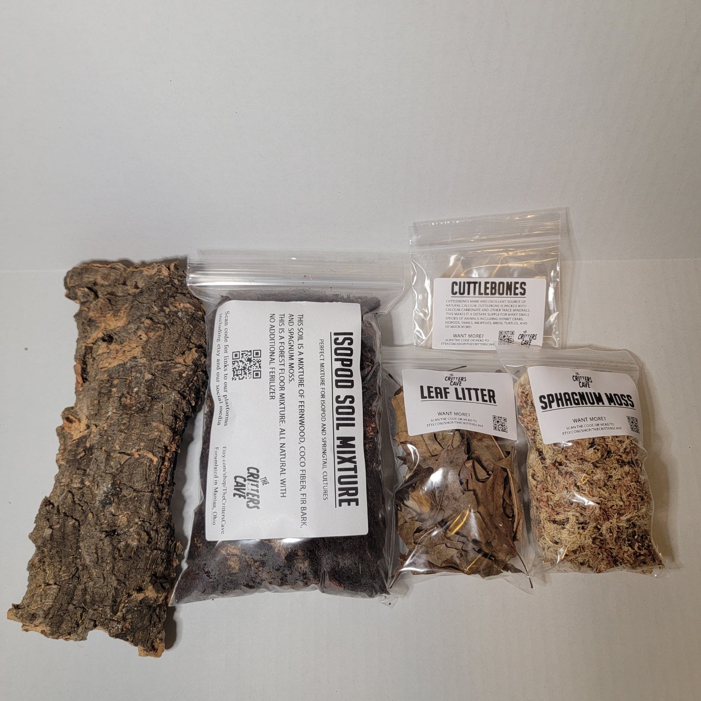 Isopod And Springtail Culture Starter Kit | 2 Different Sizes | 12"x7"/16"X13" | 6 QT/15QT | Enclosure | The Critters Cave