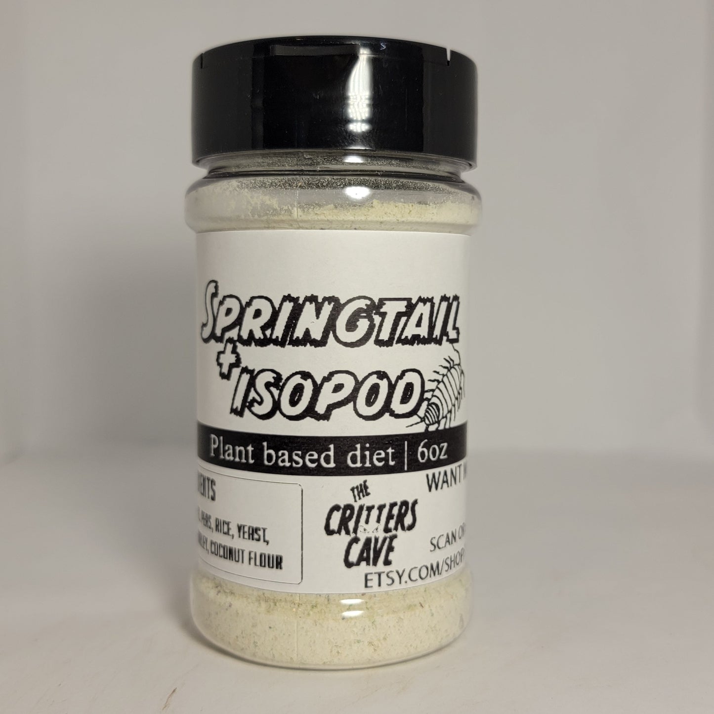 Springtail And Isopod Food | Net wt. 6oz and 3oz