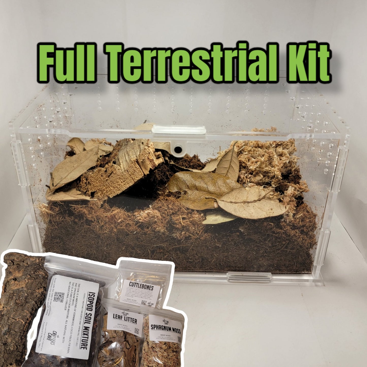 Top Opening Terrestrial Kit, Enclosure Kit For Tarantula